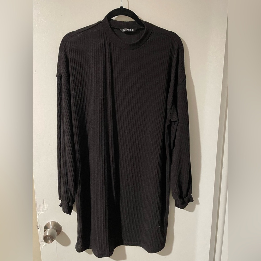 Shein black sweater dress